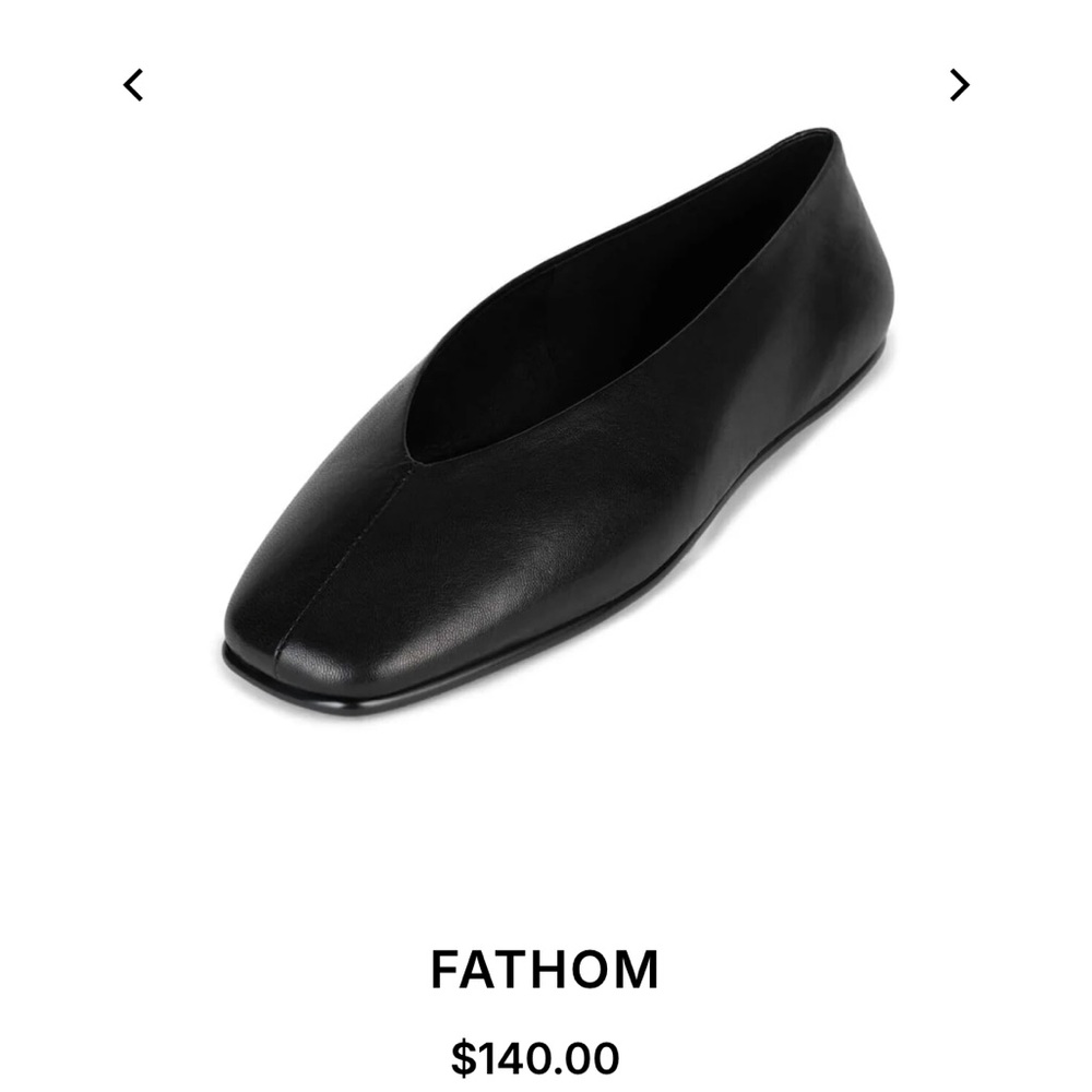 Jeffrey Campbell Fathom Black Leather Flats